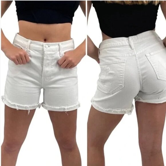 Mother The Vagabond Cut Off Shorts in Stayin' Cool - Picture 2 of 16